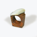 anello in opale boulder