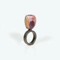 Ring in boulder opal and silver