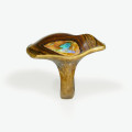 Ring in boulder opal and bronze